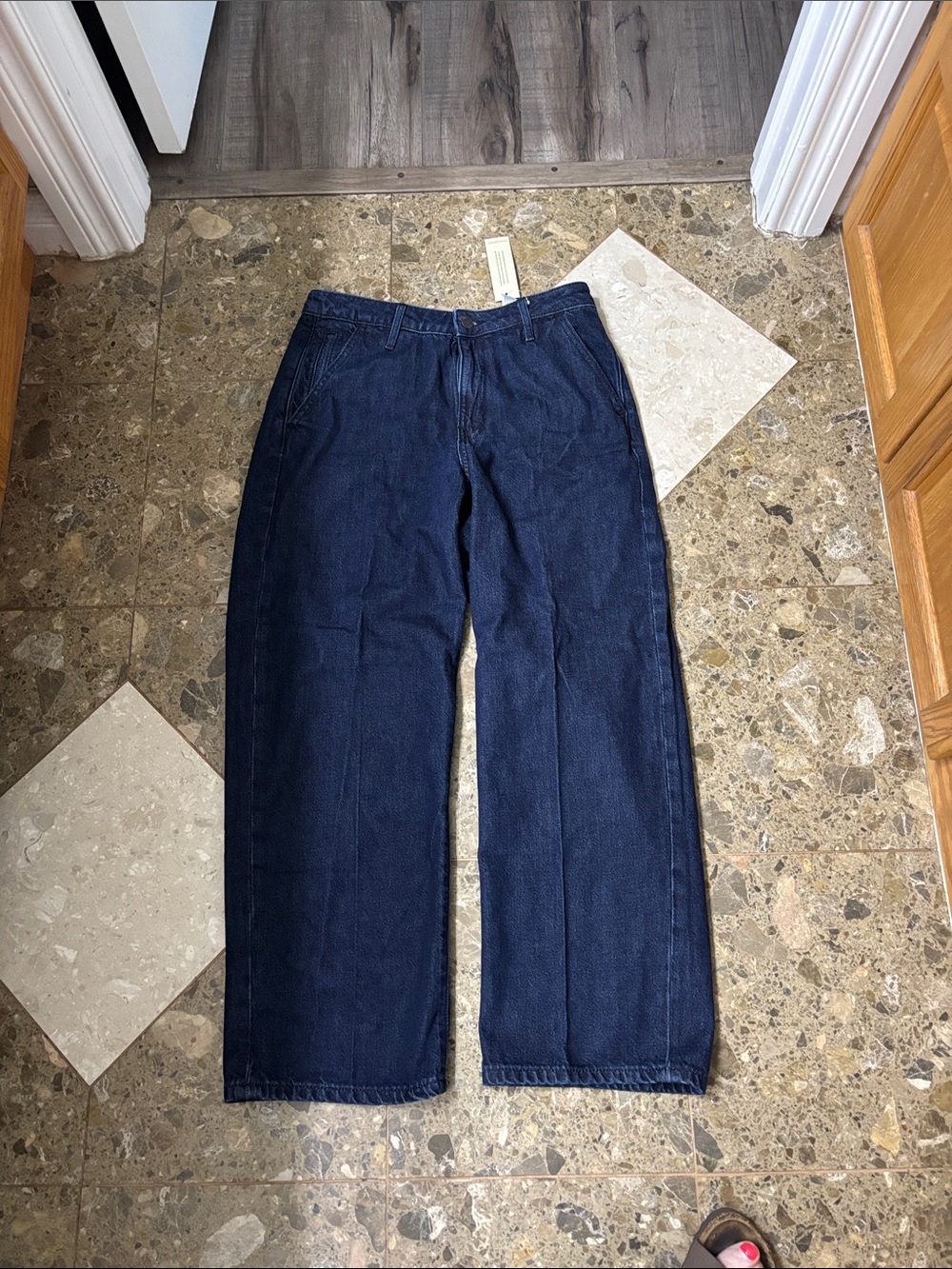 Banana Republic Dark Blue Straight-Leg Women's Jeans